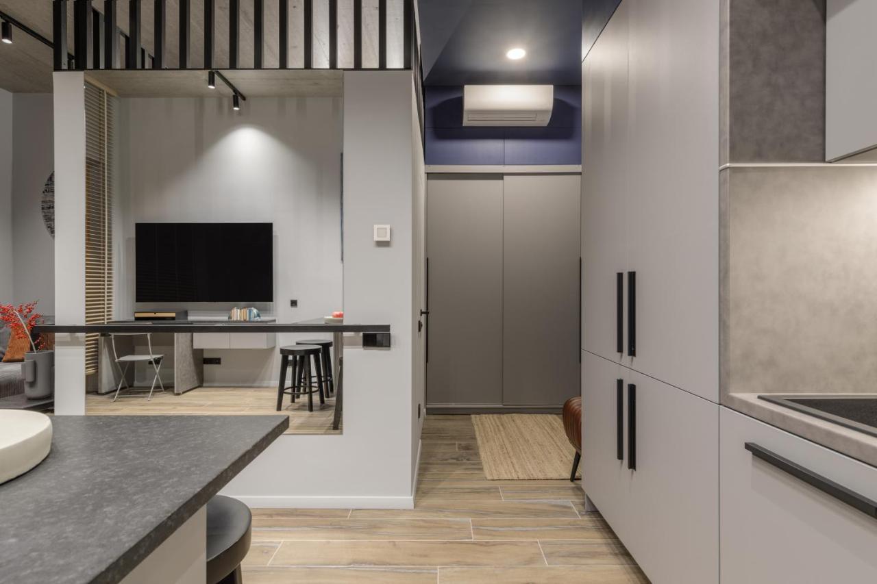 Ivis House Modern Apartment In Vilnius Old Town With Balcony 维尔纽斯 外观 照片