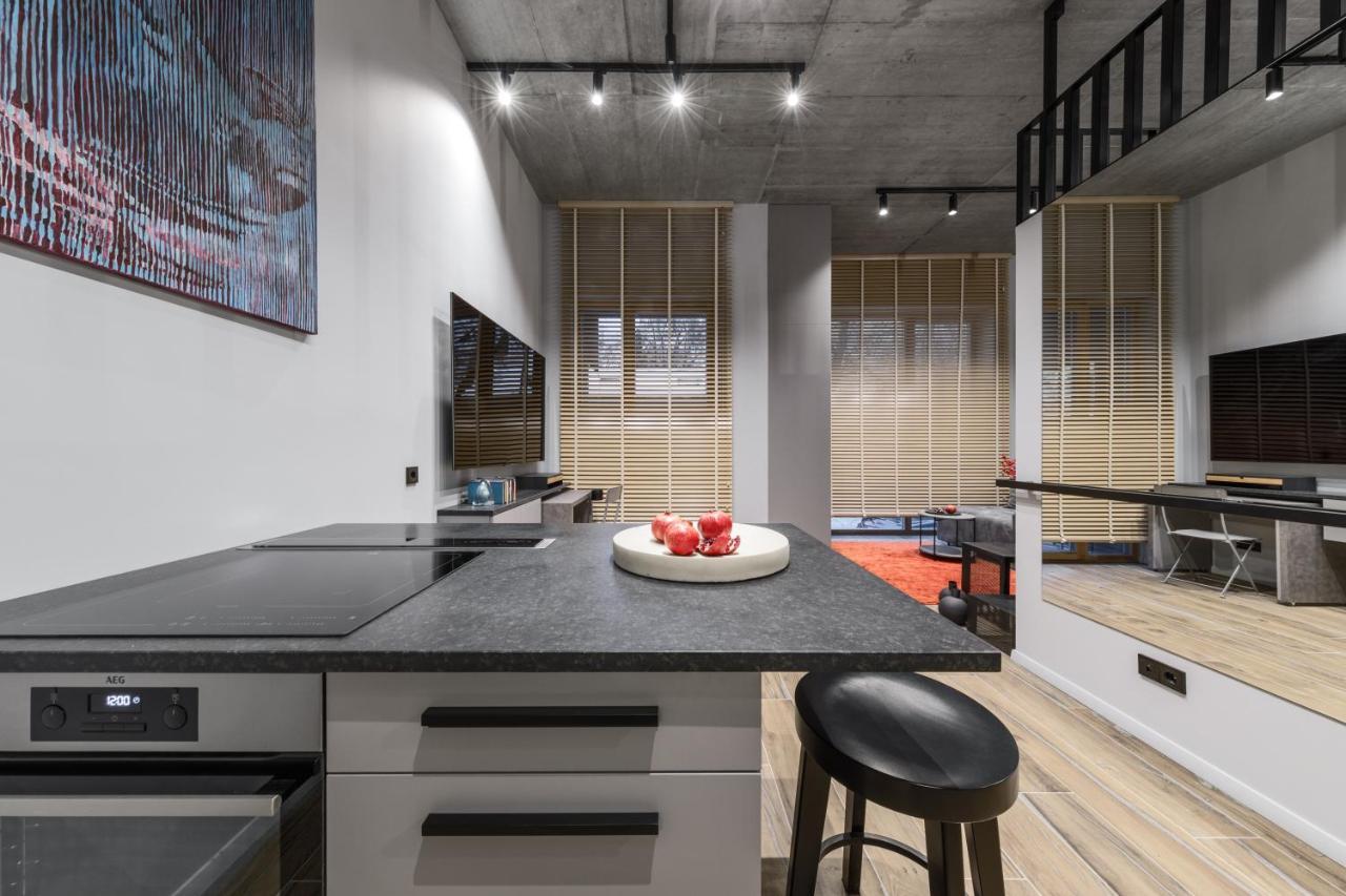 Ivis House Modern Apartment In Vilnius Old Town With Balcony 维尔纽斯 外观 照片