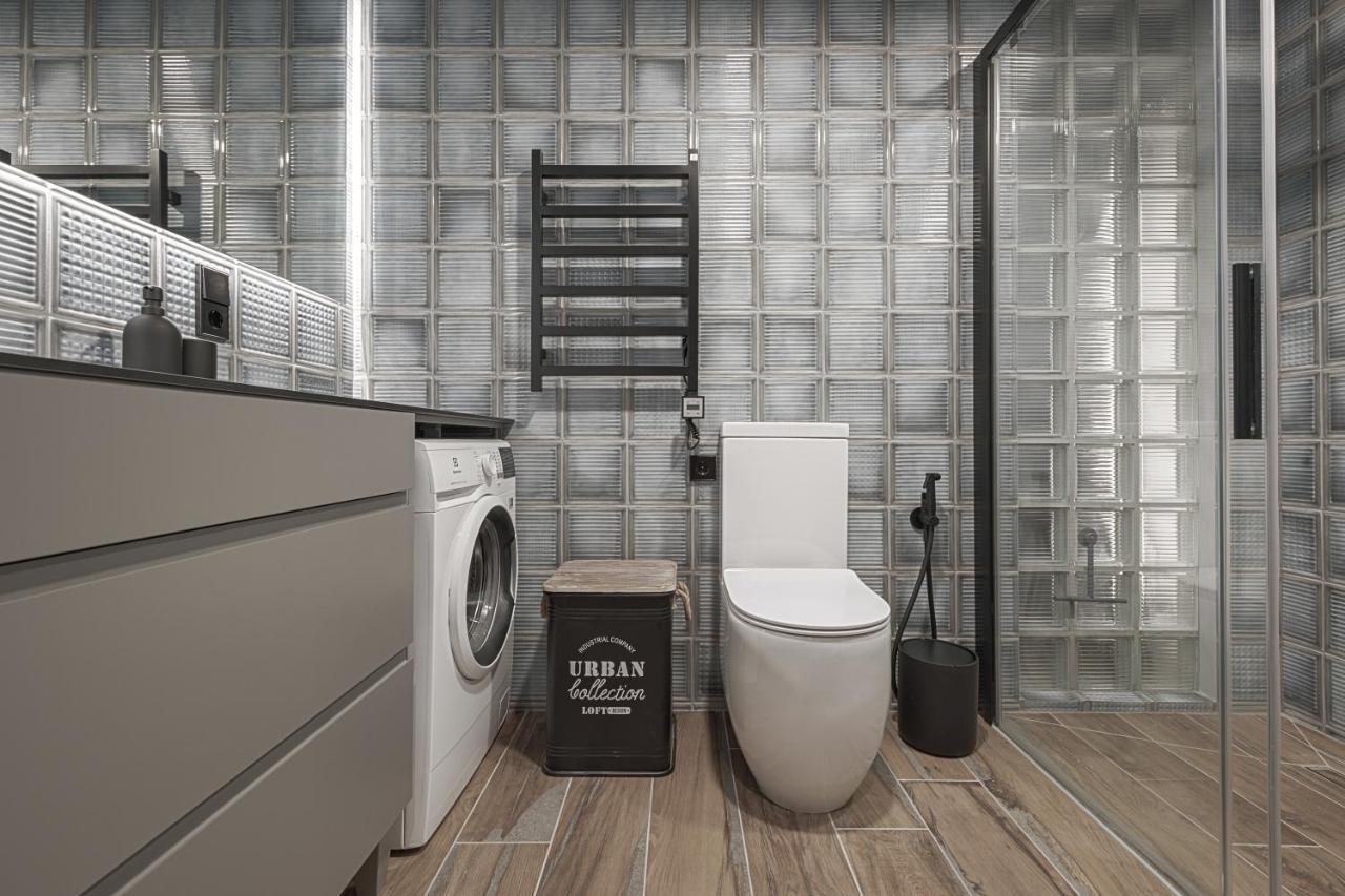Ivis House Modern Apartment In Vilnius Old Town With Balcony 维尔纽斯 外观 照片