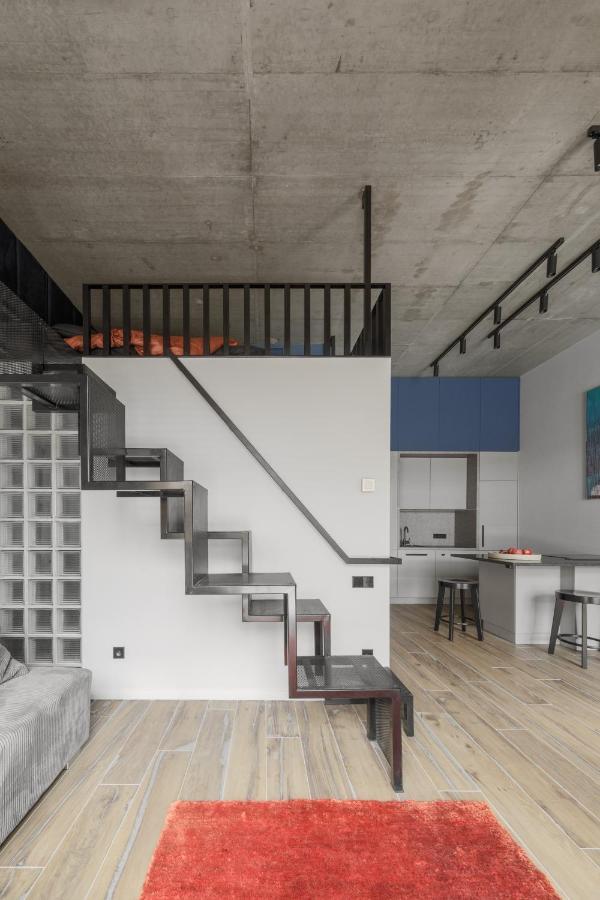 Ivis House Modern Apartment In Vilnius Old Town With Balcony 维尔纽斯 外观 照片