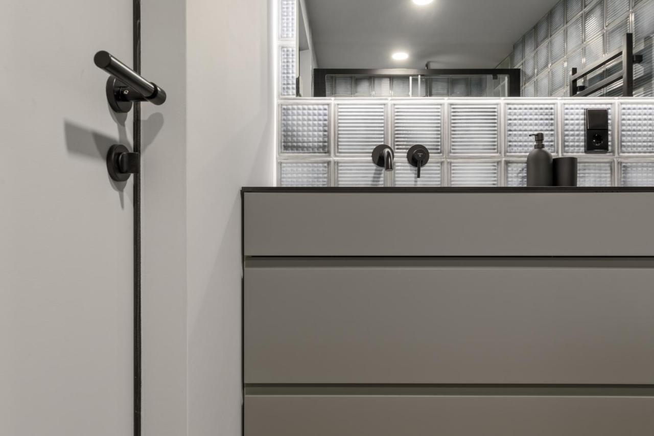 Ivis House Modern Apartment In Vilnius Old Town With Balcony 维尔纽斯 外观 照片