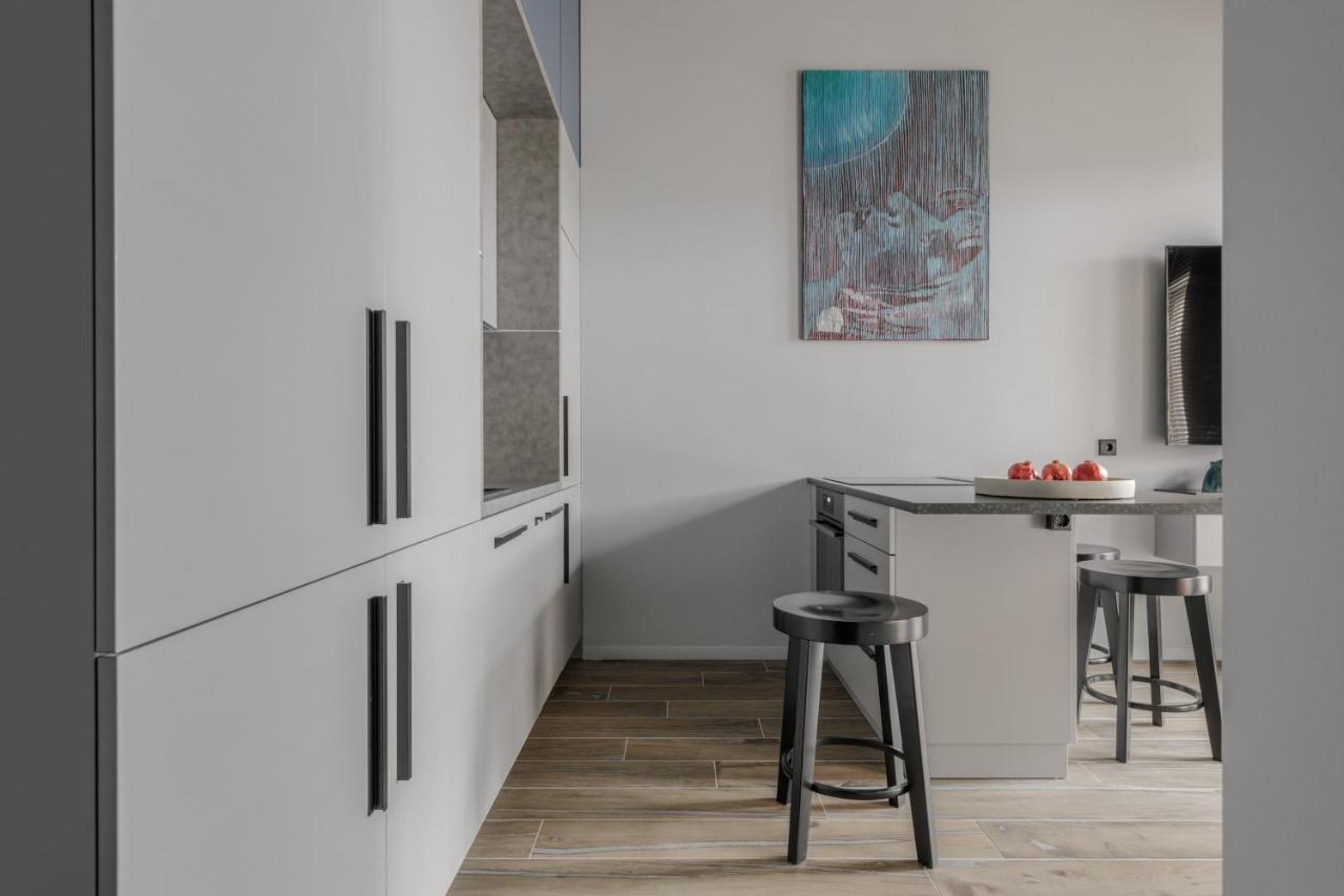 Ivis House Modern Apartment In Vilnius Old Town With Balcony 维尔纽斯 外观 照片