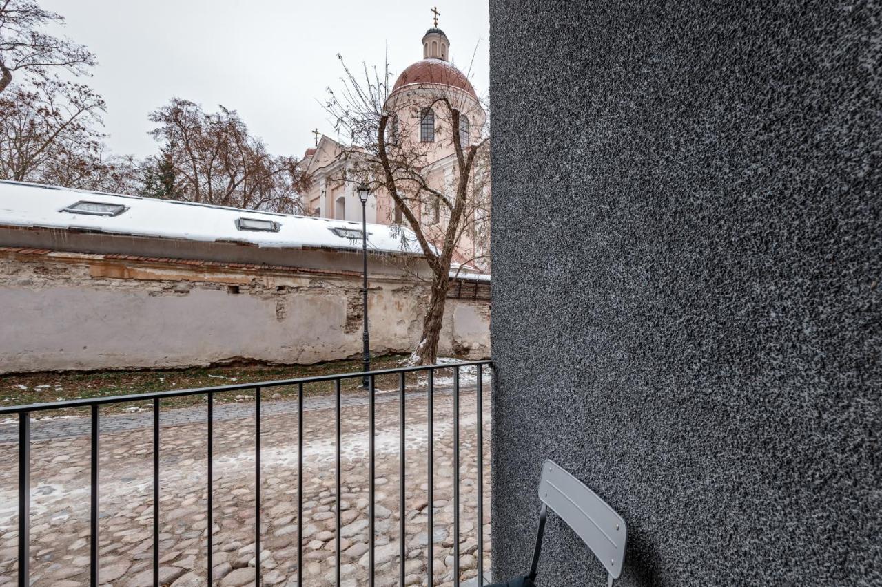 Ivis House Modern Apartment In Vilnius Old Town With Balcony 维尔纽斯 外观 照片