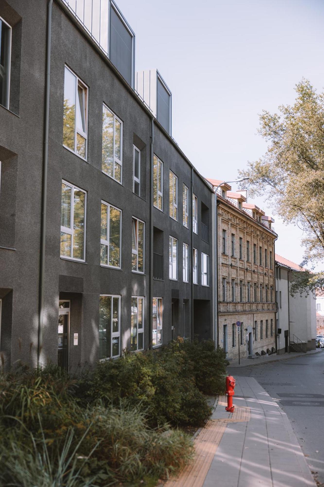 Ivis House Modern Apartment In Vilnius Old Town With Balcony 维尔纽斯 外观 照片